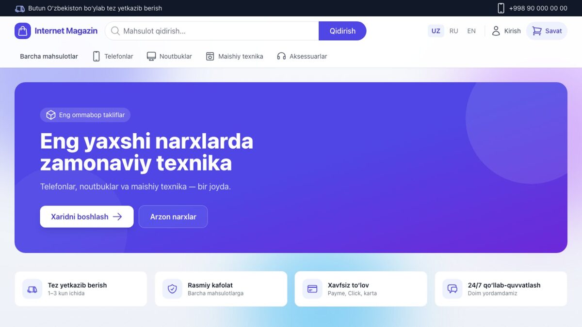 Internet Magazin — texnika do'koni