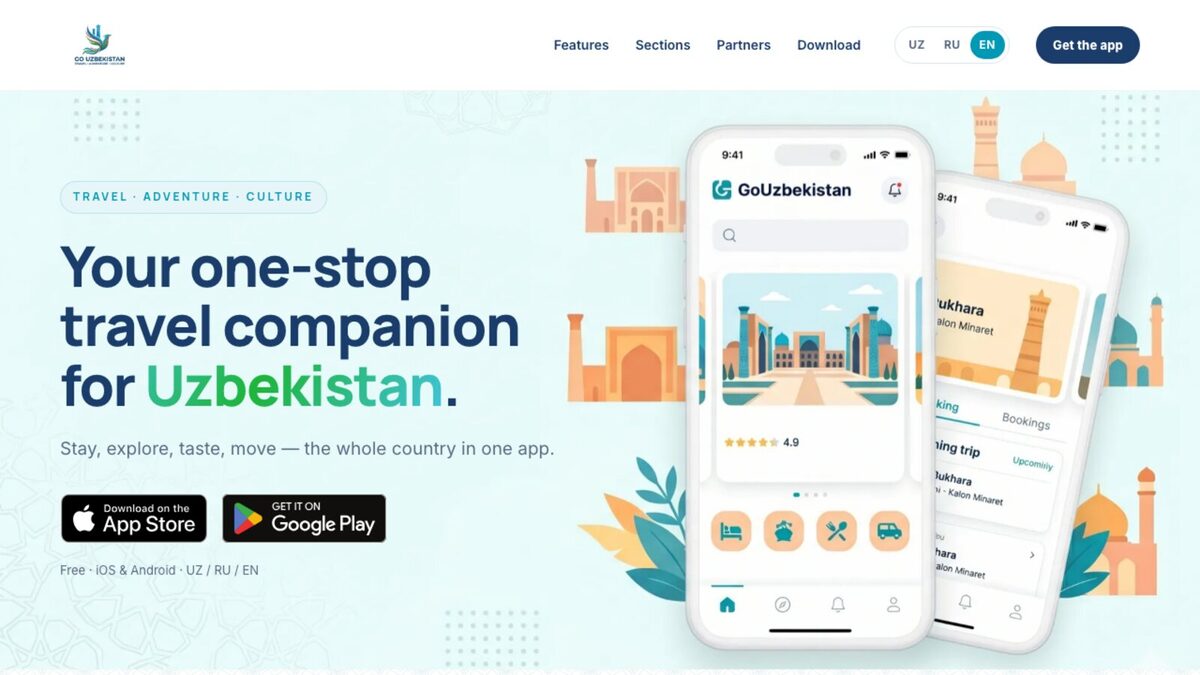 GoUzbekistan — sayohat platformasi va mobil ilova