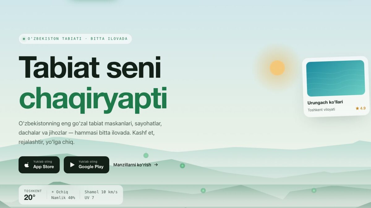TabiatGo — tabiat sayohatlari platformasi